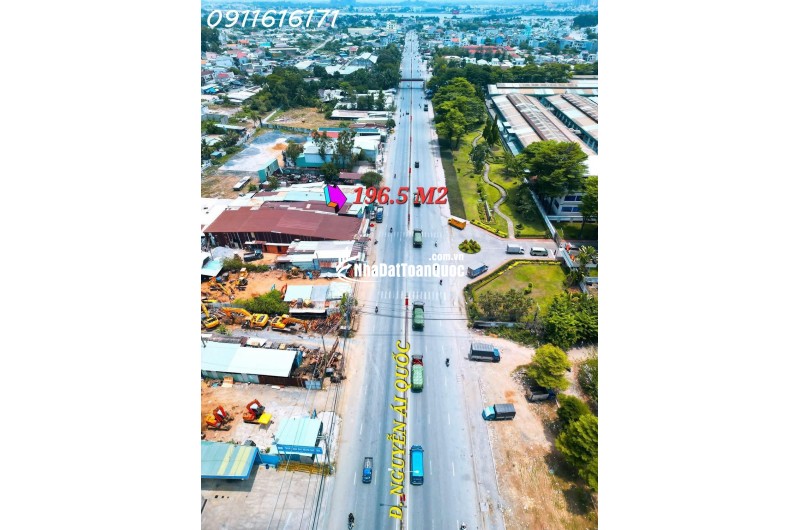 BÁN GẤP NHÀ SỔ RIÊNG 196,5M2 MẶT TIỀN QUỐC LỘ 1K ĐỐI DIỆN CTY POUCHEN